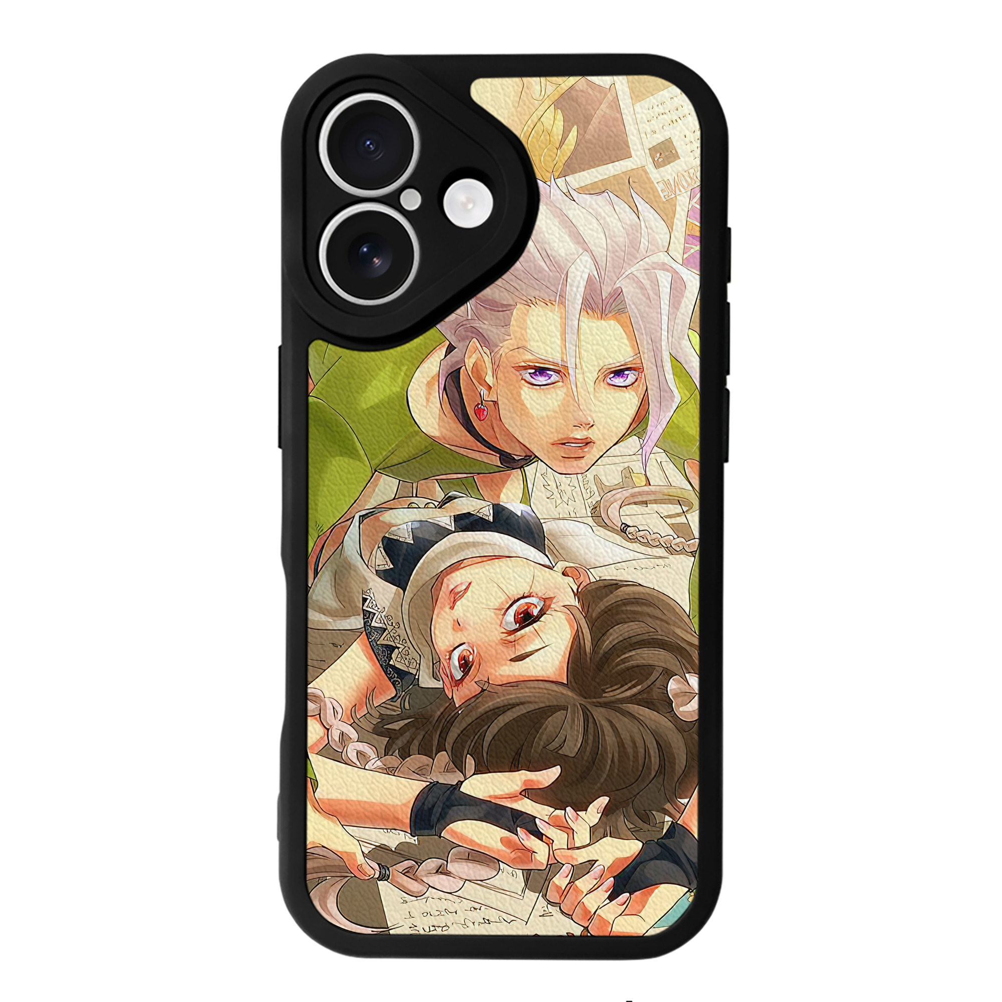 （画像用） ジョジョの奇妙な冒険 JoJo's Bizarre Adventure 【iPhone 16シリーズ対応】シリコンスマホケース（レザー調） 材質：シリコン